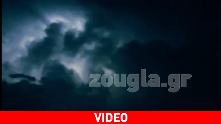 Άγριος ουρανός πάνω από το Λεκανοπέδιο